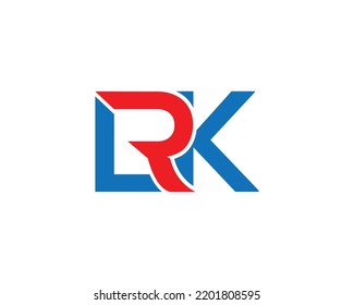 Creative Letter LRK And RLK Logo Design Template With Geometric Vector Concept.