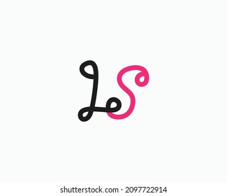 creative letter LS logo design vector template