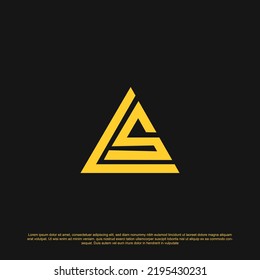 Creative letter LS or SL logo design