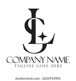 Creative letter LS or SL vector logo design for luxury, fashion, jewelry, boutique, and startup