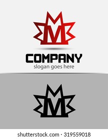 Creative letter M icon
