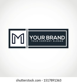 Creative Letter M initial based letter logo for fashion brands. 