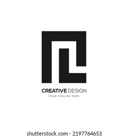 Letra creativa M L logotipo de marca moderna