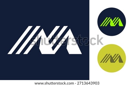 Creative letter M logo art