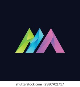 Logotipo de letra creativa M - Inspiración de marca