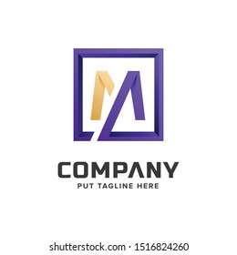 Creative Letter M logo for company