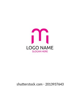 diseño creativo del logotipo de la letra M para empresas