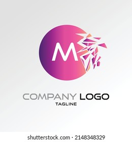 Creative Letter M logo design Vector Logo Illustration Graphic Design Element