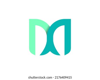 The creative letter M logo design exploration for identity or business. Vector, 2022-2023