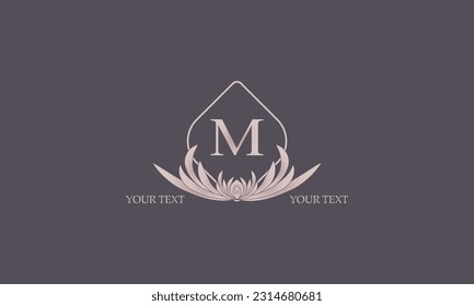 Creative letter M logo design. Monogram, business, real estate logo, company emblem.