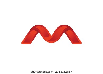 Creative letter m logo design template