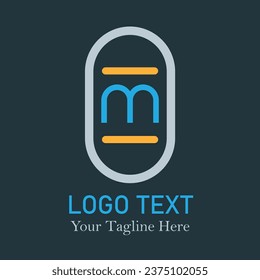 Creative letter M logo design vector image