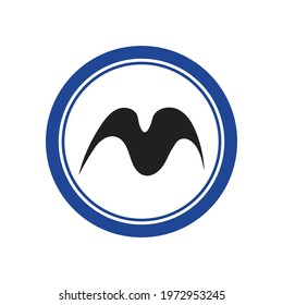 creative letter M logo illustration design template