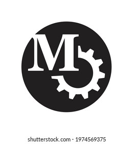 creative letter M logo illustration design template
