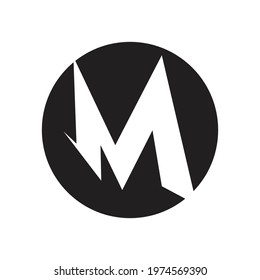 creative letter M logo illustration design template