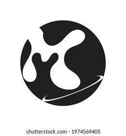 creative letter M logo illustration design template