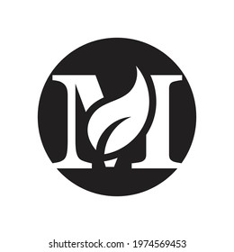 creative letter M logo illustration design template