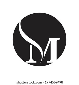 creative letter M logo illustration design template