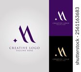 Creative letter M logo vector design