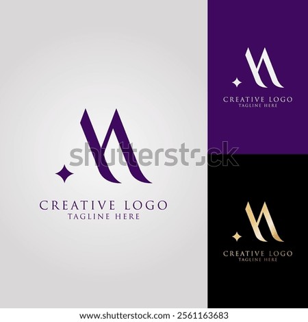 Creative letter M logo vector design