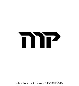 Creative letter M P modern monogram logo
