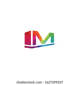 Creative letter M vector logo design.	