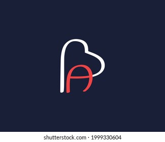 creative letter MA logo design vector template