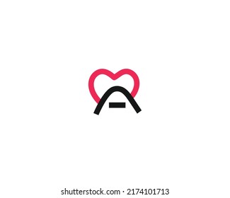 Creative Letter MA or AM Logo Design Vector
