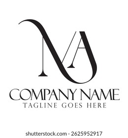 Creative letter MA or AM vector logo design for luxury, fashion, jewelry, boutique, and startup