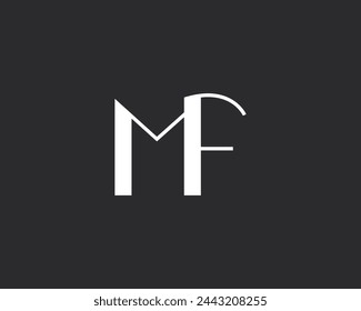 Creative Letter MF Logo Design Vektor-Vorlage