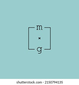 concepto de diseño del logotipo MG de letra creativa para su venta en un diseño profesional de alta calidad.