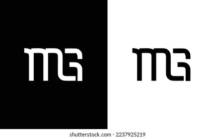 Creative Letter MG Logo Design Icon | MG Icon