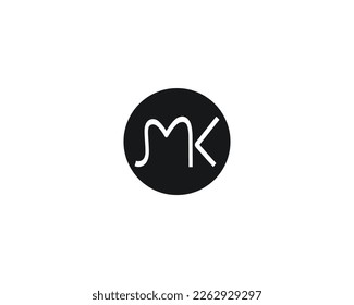 creative letter MK logo design vector template