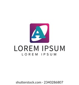 Creativo Diseño de logotipo corporativo de monograma de carta, diseño de logotipo. diseño de logotipo de color degradado.