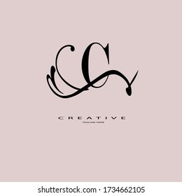 creative letter monogram logotype vector. Letter Logo Design.