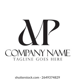 Creative letter MP or PM vector logo design concept for a business and a company identity