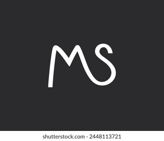 Plantilla de diseño de logotipo de MS carta creativa