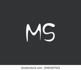 Icono de diseño de logotipo de MS