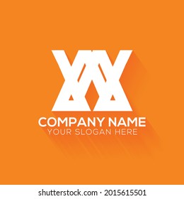 Design-Vorlage für kreative Buchstaben MW-Logo, Logo-Initialen, minimalistisches Logo, flaches Logo-Design