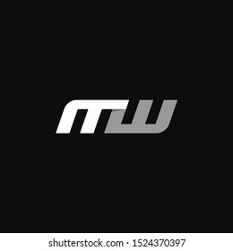 Creative letter MW logo vector illustration template, MW Logo icon