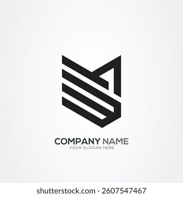 Creative Letter MW WM Monogram Logo Template With Vector Eps.