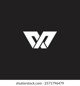 Creative letter MX or XM logo modern unique and beauty logo design concept, vector art icon monogram and white color on black background.