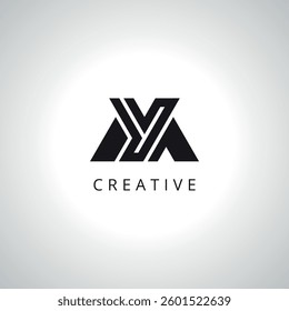 Creative Letter MY YM Monogram Logo Template With Vector Eps.