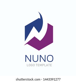 Creative Letter N Logo design vector template