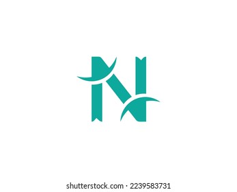 Creative Letter N Logo design vector template . Alphabet Letters N Abstract Icon Logo . Modern creative N Logo Design and template.  icon initial Based Monogram and Letters in vector . 