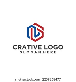 creative letter n logo design, n letter technology logo. vector logotype