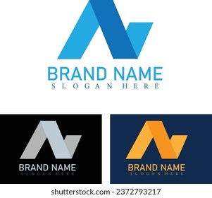 Carta creativa N logo diseño archivo vectorial de descarga hoy