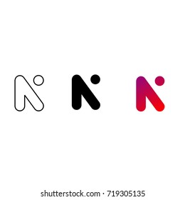 Creative Letter N Logo design vector template