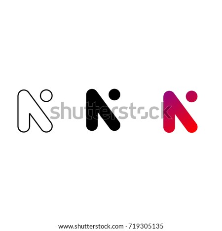 Creative Letter N Logo design vector template Stock fotó © 