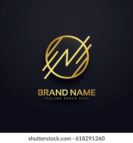 creative letter N premium logo design